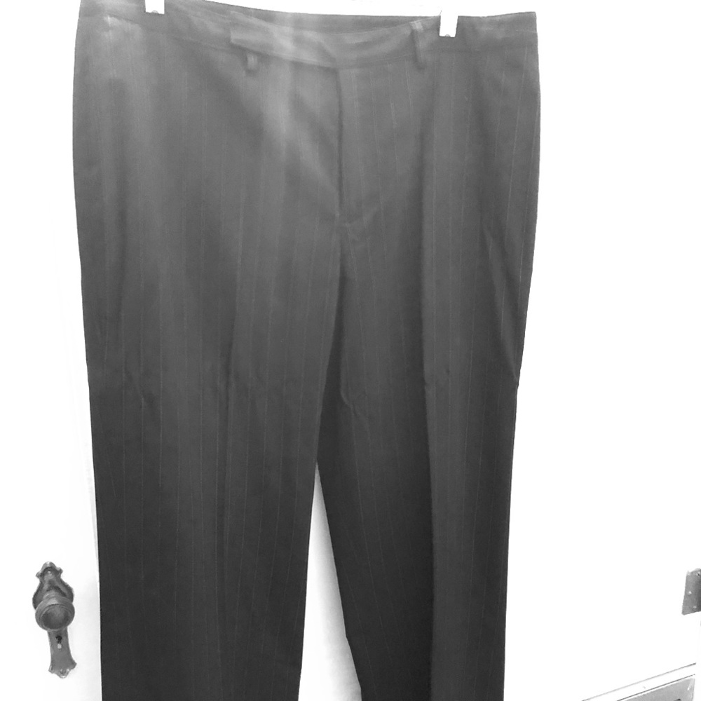 Nine West black pinstripe trouser pants